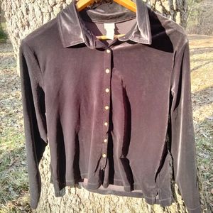 ⬇️Price Drop!⬇️ J. Jill Velvet Look Blouse in size XL